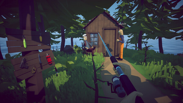 Official How to Fish Steam screenshot showing a group in promotional gameplay.